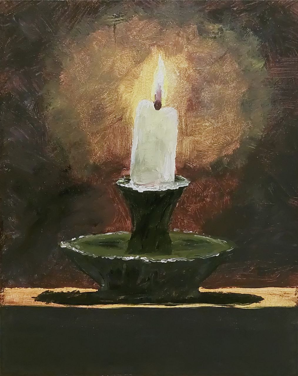 A lonely candle